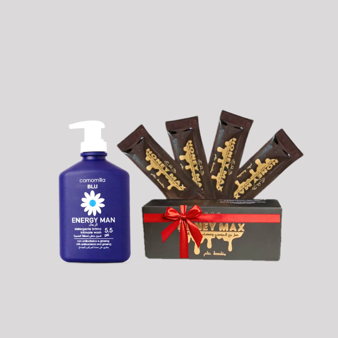 غسول كاموميلا بلو إنرجي مان + honey Max 4pcs مجانا